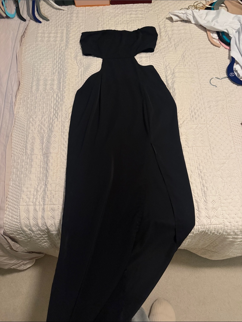 Superdown dress with high slit